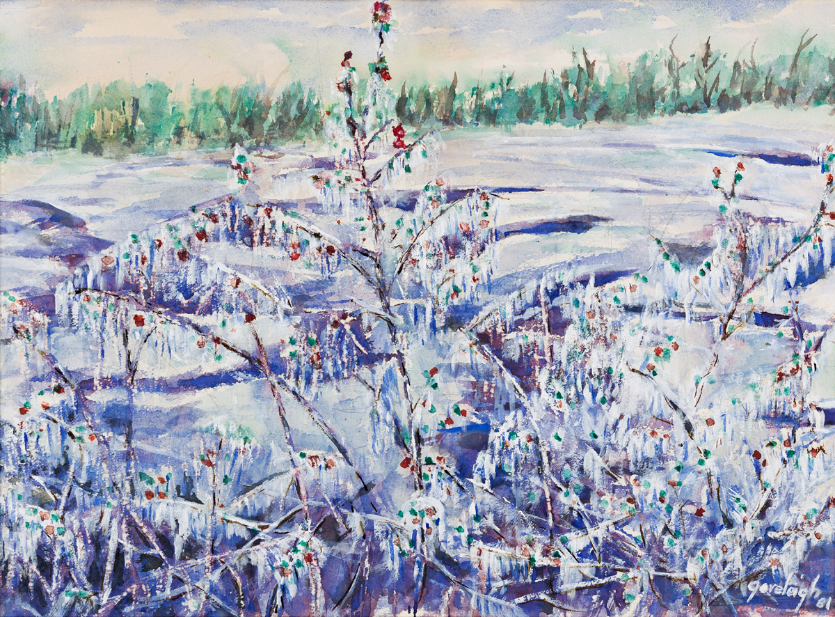 REX GORELEIGH (1902 - 1986) Cranberries in Winter.